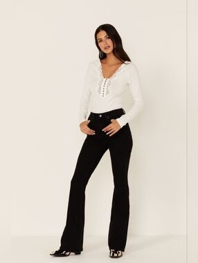 Idyllwind Women's Velvet Touch High Rise Bootcut Brushed Denim Jeans 10